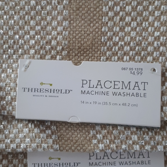 Six NWT placemats. Jute and cotton. - Picture 2 of 3